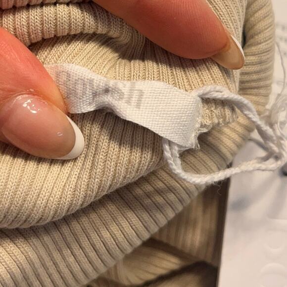 Boyish Light Gray Turtleneck Long Sleeve Dress Small NWT - Picture 7 of 9